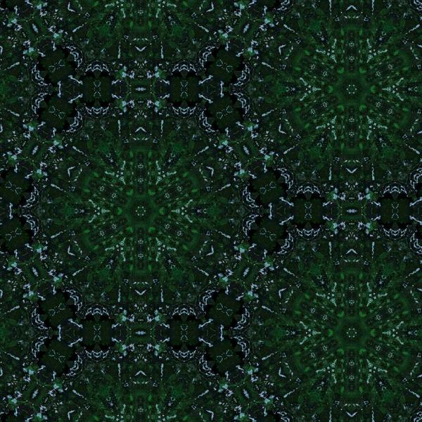 Абстрактный Зеленый Фон Мандала Узор Идеально Подходит Обоев — стоковое фото