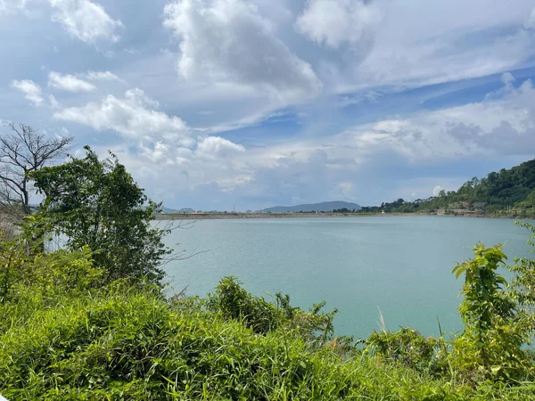 Uma Bela Paisagem Redor Lago Chalong Dam Phuket Tailândia — Fotografia de Stock