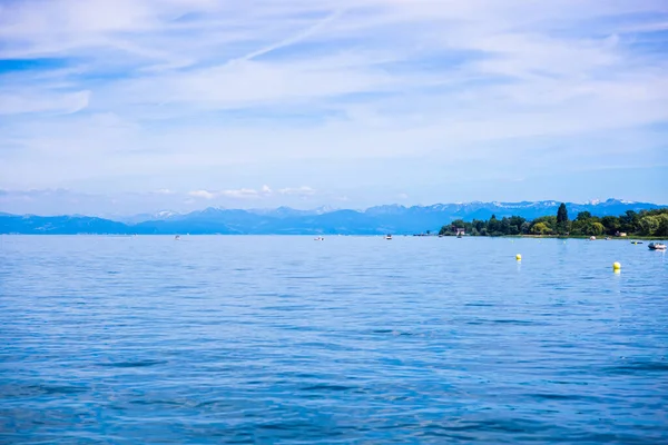 Cenário Tranquilo Lago Constança Suíça — Fotografia de Stock