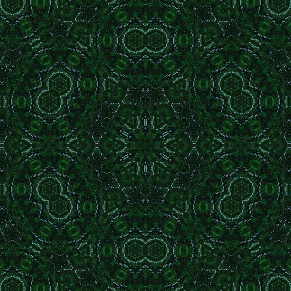 Fundo Padrão Mandala Verde Abstrato Perfeito Para Papel Parede — Fotografia de Stock