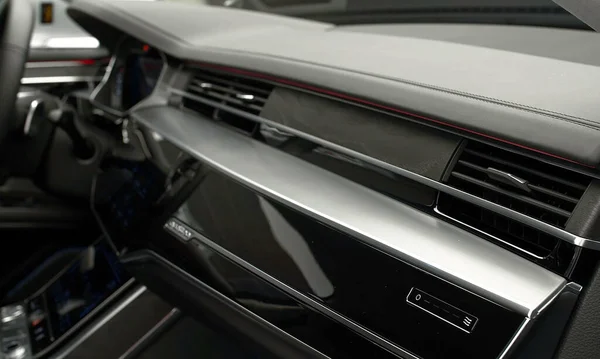 Ingolstadt Německo 2021 Audi Long Luxusní Pohodlný Moderní Interiér Vozu — Stock fotografie