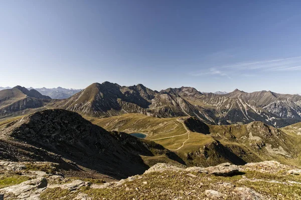 Paysage Naturel Hautes Terres Sous Ciel Lumineux Monte Catino Alpes — Photo