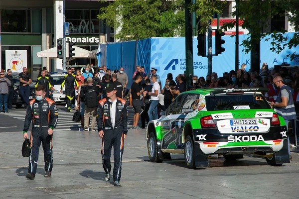 Athens Greece Sep 2021 Wrc Rally Acropolis Yıl Sonra Dünya — Stok fotoğraf