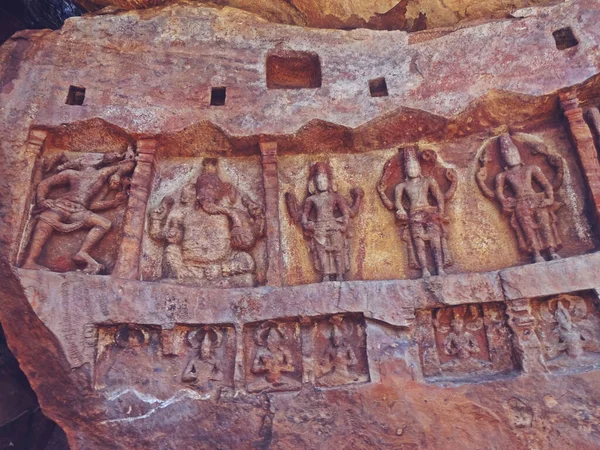 Badami Grot Tempels Zijn Een Complex Van Hindoe Jain Grot — Stockfoto