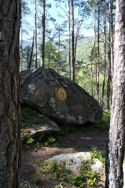 Kampo Tures Olaszország 2021 Június Riva Mesés Alpesi Vízesései Dolomitokban — Stock Fotó