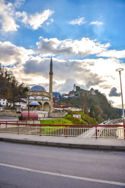 Gevel Van Sinan Pasja Moskee Stad Prizren Kosovo — Stockfoto