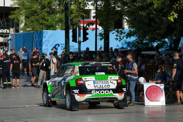 Athens Görögország Szeptember 2021 Wrc Rally Acropolis Után Több Mint — Stock Fotó