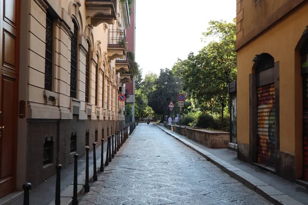 Milano Italië Sep 2021 Uncommen Lege Straat September Milano Italië — Stockfoto