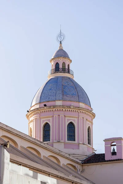 Catedral Basílica Salta Parque Cidade Praça Plaza Julio Julho — Fotografia de Stock