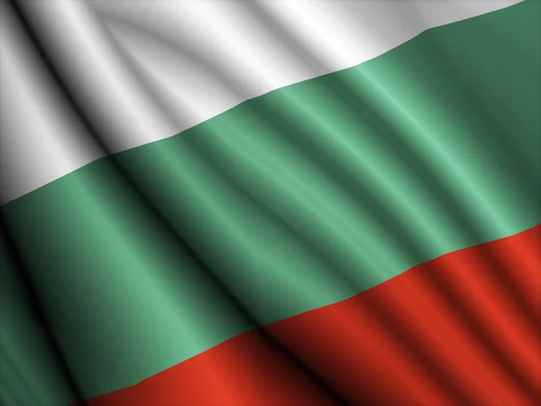 Крупный План Флага Болгарии — стоковое фото