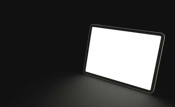 Een Illustratie Van Een Tablet Met Kopieerruimte Aan Linkerkant — Stockfoto