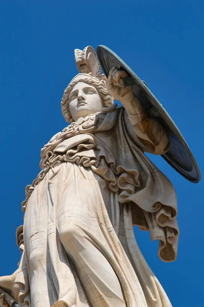 Goddess Athena Statue Center Athens University Athens Greece — Stock Photo, Image