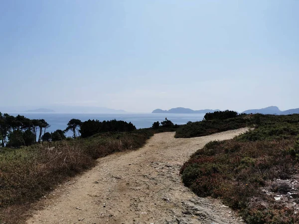 Galiçya Spanya Daki Kuzey Atlantik Okyanusu Giden Güzel Bir Yol — Stok fotoğraf