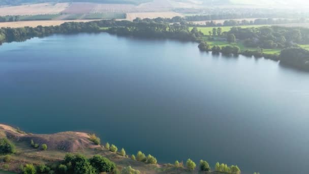 Hermosa Vista Del Río Bosque — Vídeos de Stock