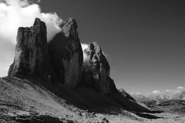 Uma Bela Foto Parque Natural Drei Zinnen Sexten Itália Tons — Fotografia de Stock