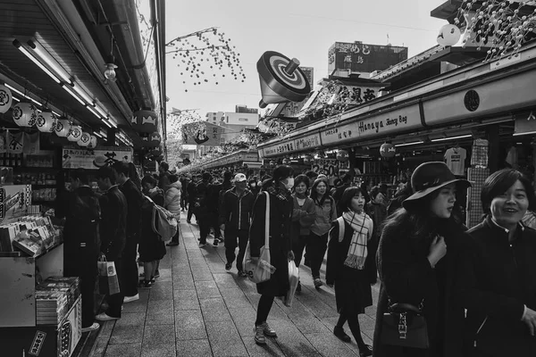 東京都 2019年12月12日 浅草寺の市場 — ストック写真