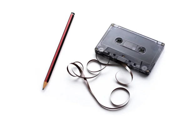 巻きテープ用のテープテープと鉛筆 — ストック写真