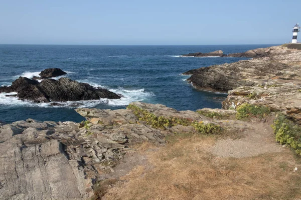 Una Splendida Vista Isla Pancha Galizia Spagna Una Giornata Sole — Foto Stock