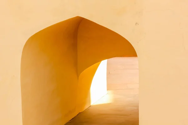 Arcs Courbure Abstraits Géométrie Ancien Observatoire Astronomique Jantar Mantar Dans — Photo