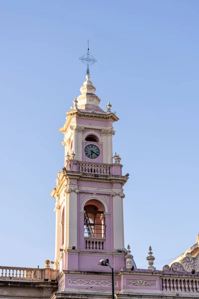 Катедральная Базилика Сальта Площади Plaza Julio Июля — стоковое фото