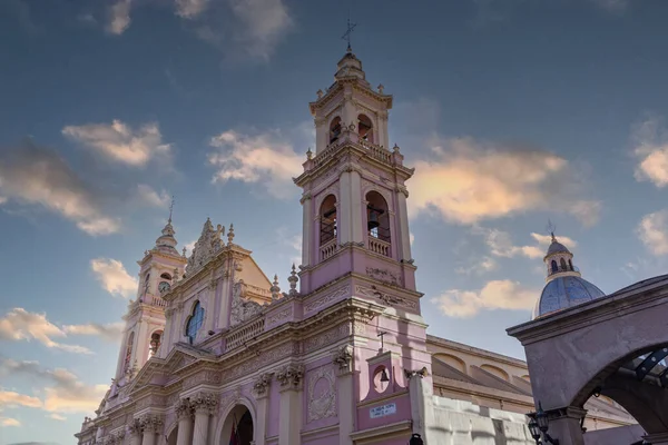 Basilica Catedral Salta Parco Cittadino Plaza Julio Luglio — Foto Stock