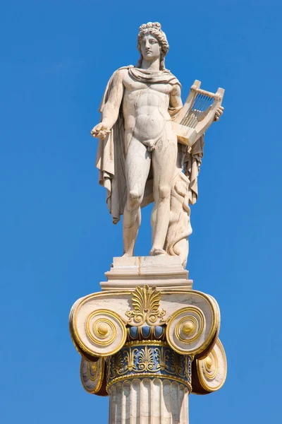 Athens Greece Sep 2021 God Apollo Statue Center Athens Statue — Stock Photo, Image