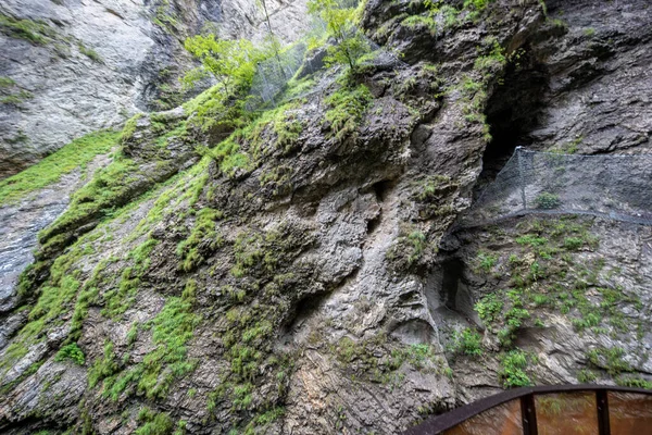 Uma Paisagem Sinistra Uma Caverna Estreito Desfiladeiro Johann Pongau Áustria — Fotografia de Stock