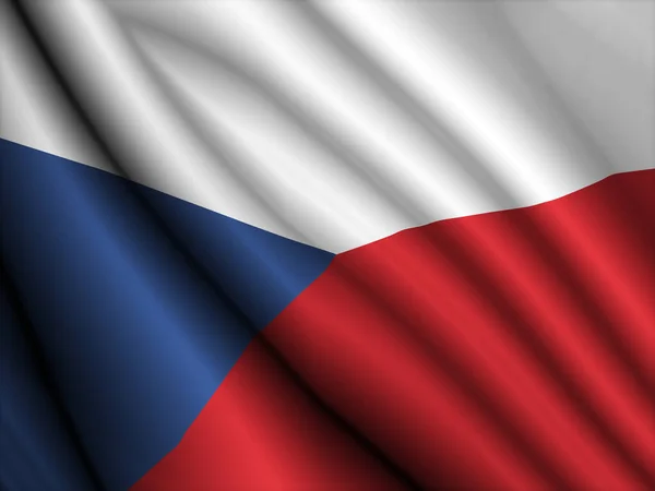 Знімок Прапора Чеської Республіки — стокове фото