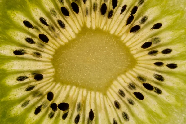 Zbliżenie Ujęcie Kawałka Świeżego Kiwi — Zdjęcie stockowe