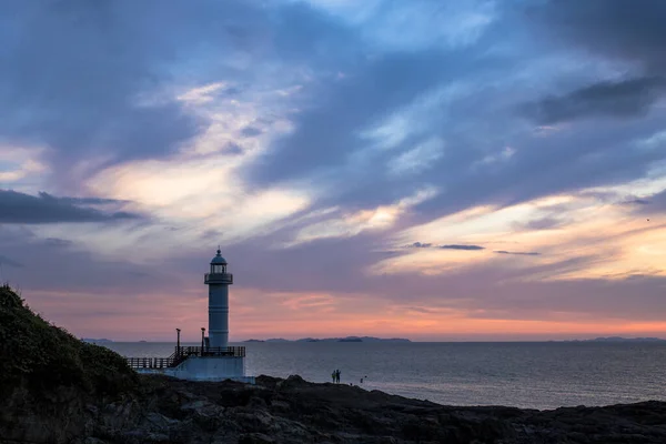 Paysage Glorieux Coucher Soleil Baeksu Coastal Road Endroit Pittoresque Dans — Photo