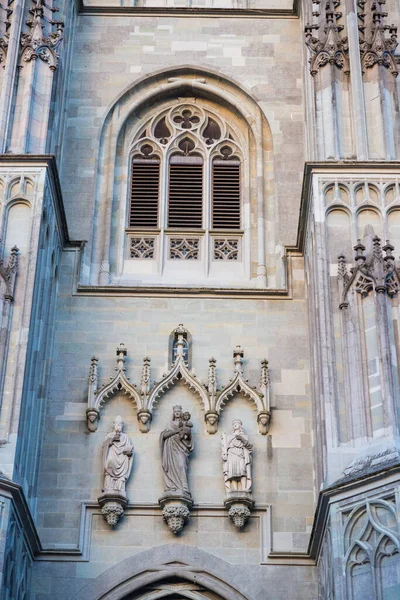 Κοντινό Πλάνο Της Πρόσοψης Του Υπουργού Konstanz Καθεδρικός Ναός Εκκλησία — Φωτογραφία Αρχείου
