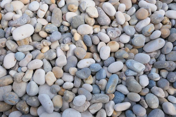 Pebbles Fundo Nas Cores Cinza Bege Rosa Branco — Fotografia de Stock