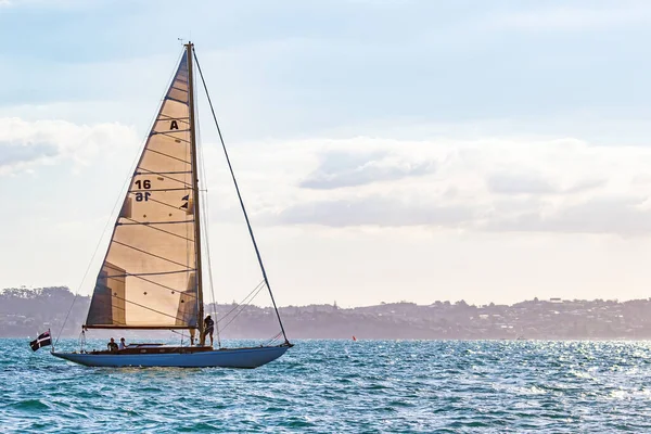 Scenic View Official Course Boat 36Th Americas Cup Auckland New — Stock Photo, Image