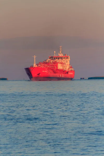 Litvanya Klaipeda Daki Port Aquatory Güneşli Bir Gün — Stok fotoğraf