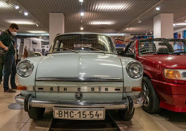 Brno República Checa Ago 2021 Renovado Carro Histórico Skoda 1000Mb — Fotografia de Stock