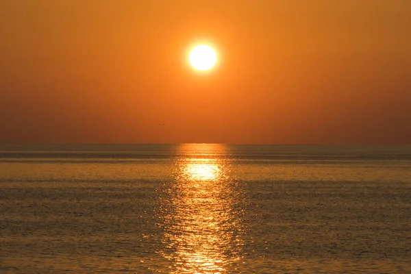 Zonsondergang Achtergrond Zwarte Zee Zonsondergang Uitzicht Landschap Adjara Georgië — Stockfoto