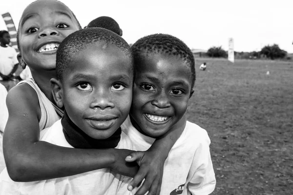 Joanesburgo África Sul Agosto 2021 Crianças Africanas Jovens Posando Para — Fotografia de Stock