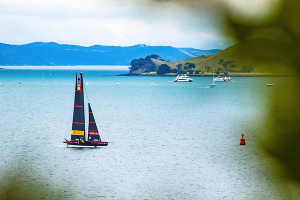 Auckland New Zealand Mar 2021 Scenic View Sailboat 36Th Americas — Stock Photo, Image