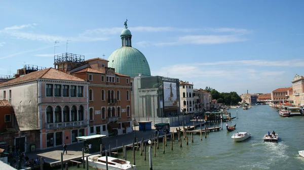 Venice Olaszország Aug 2011 Festői Kilátás Nyílik San Simeone Piccolo — Stock Fotó