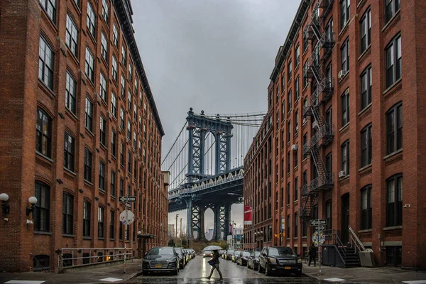 Nueva York Estados Unidos 2020 Una Vista Tranquila Del Puente —  Fotos de Stock