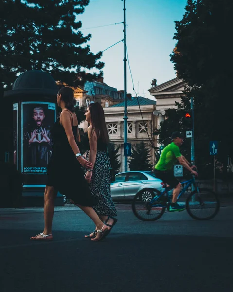 Bukarest Rumänien Juli 2021 Menschen Auf Der Straße Bukarest Rumänien — Stockfoto