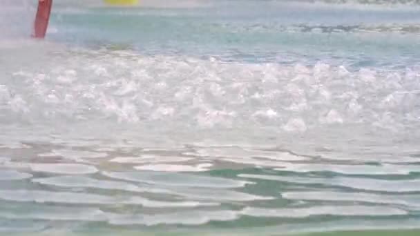 Moře Pobřeží Letních Dnech Výhled Vrcholu Pláže — Stock video