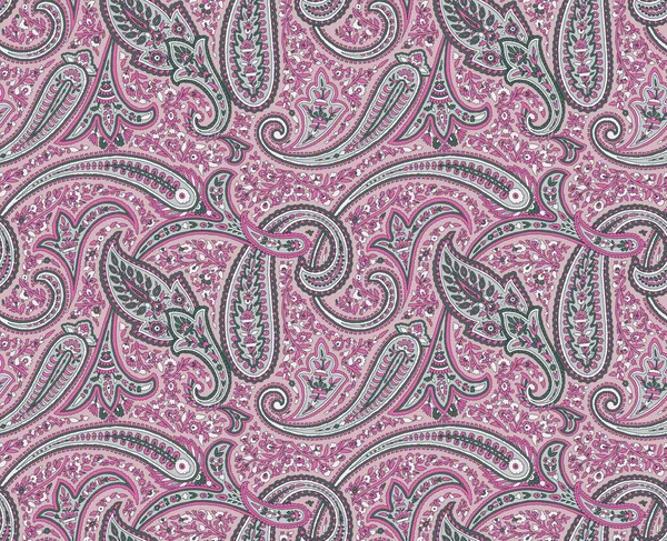 Una Ilustración Hermoso Fondo Pantalla Patrón Paisley Rosa — Foto de Stock
