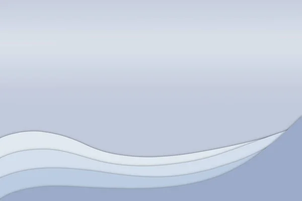 Una Forma Ondulata Astratta Stratificata Sfumature Grigio Moderno Modello Curva — Foto Stock