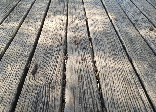 Oude Houten Planken Aan Elkaar Genageld Zijn Gecorrodeerd Door Gebruikte — Stockfoto