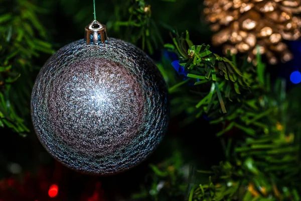 Una Composición Navideña Con Decoraciones Ornamentos Temporada —  Fotos de Stock