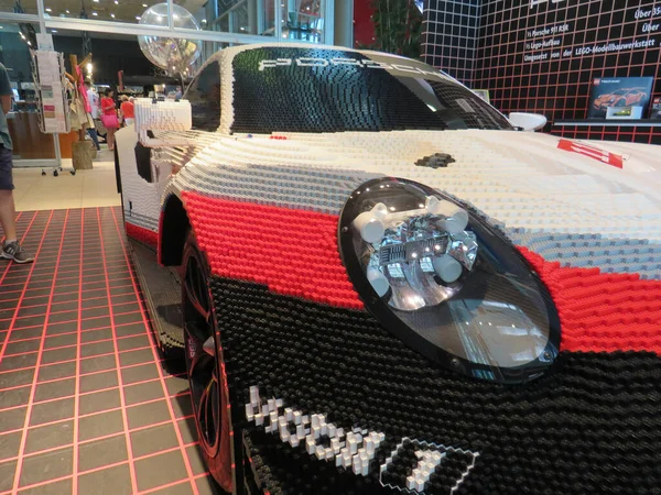 Wolfsburg Tyskland Aug 2019 Porsche 911 Rsr Byggnad Med Lego — Stockfoto