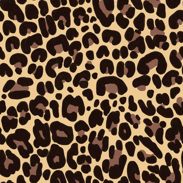 Digitální Ilustrace Gepardího Vzoru — Stock fotografie