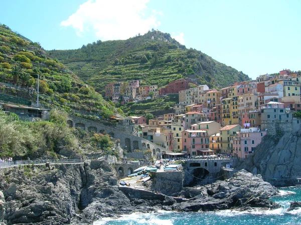 Picturesque Coastal Village Manarola Cinque Terre Italy — Stock Photo, Image