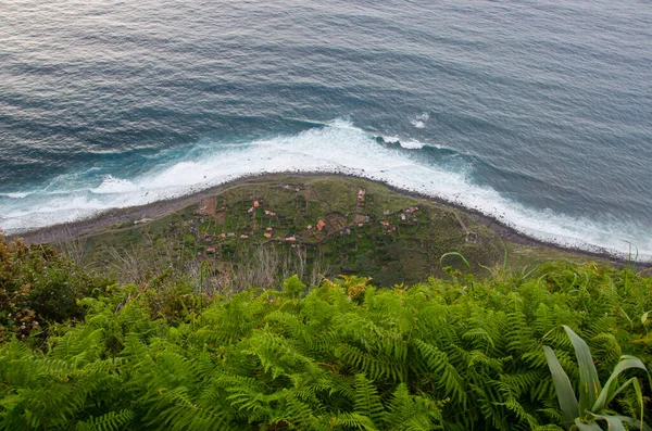 Vista Aérea Das Belas Achadas Cruz Madeira Portugal — Fotografia de Stock